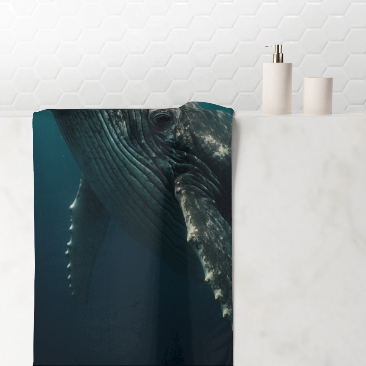 Starwave Singer Humpback Whale comfortable face towels