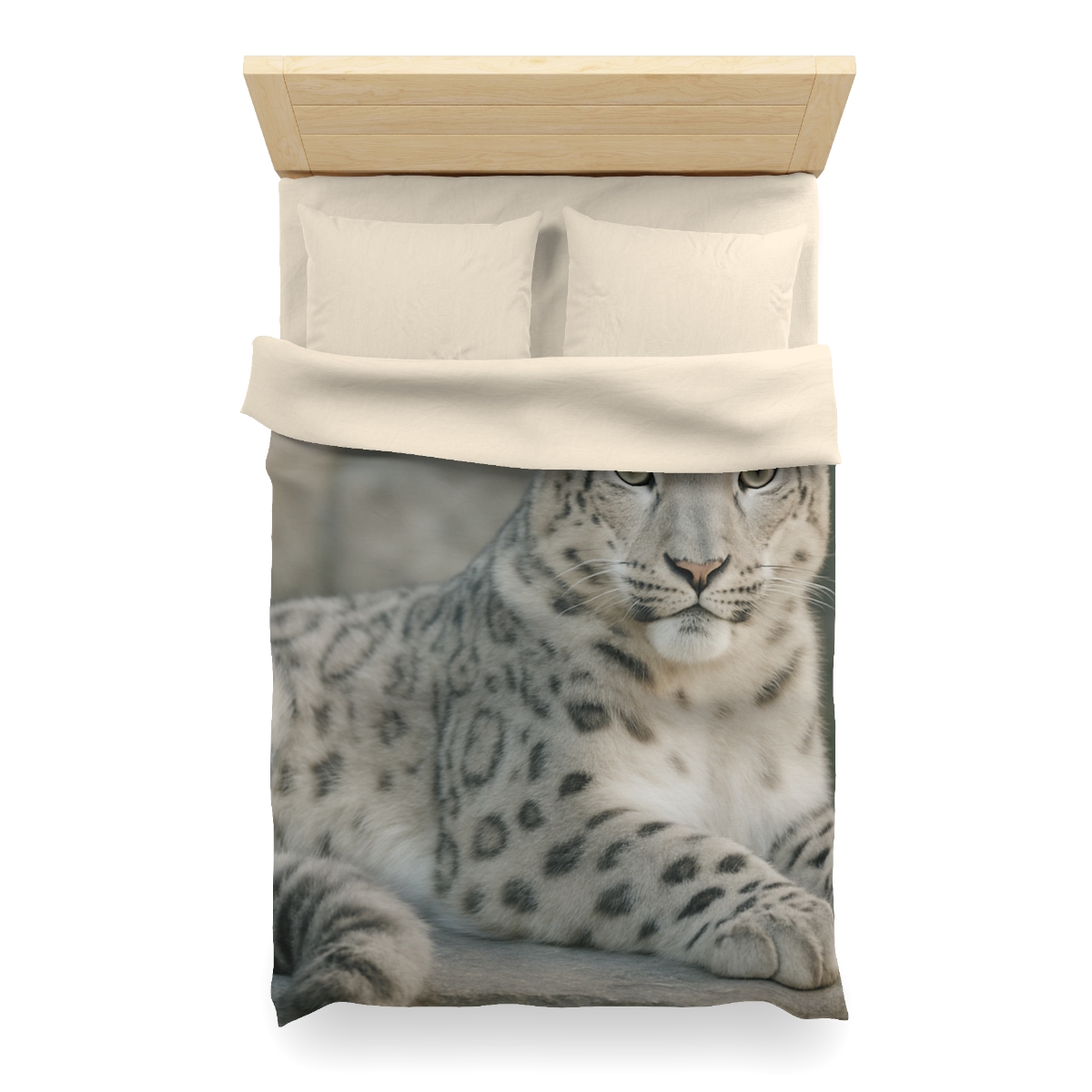 Hidden Realm Snow Leopard unique patterned duvets