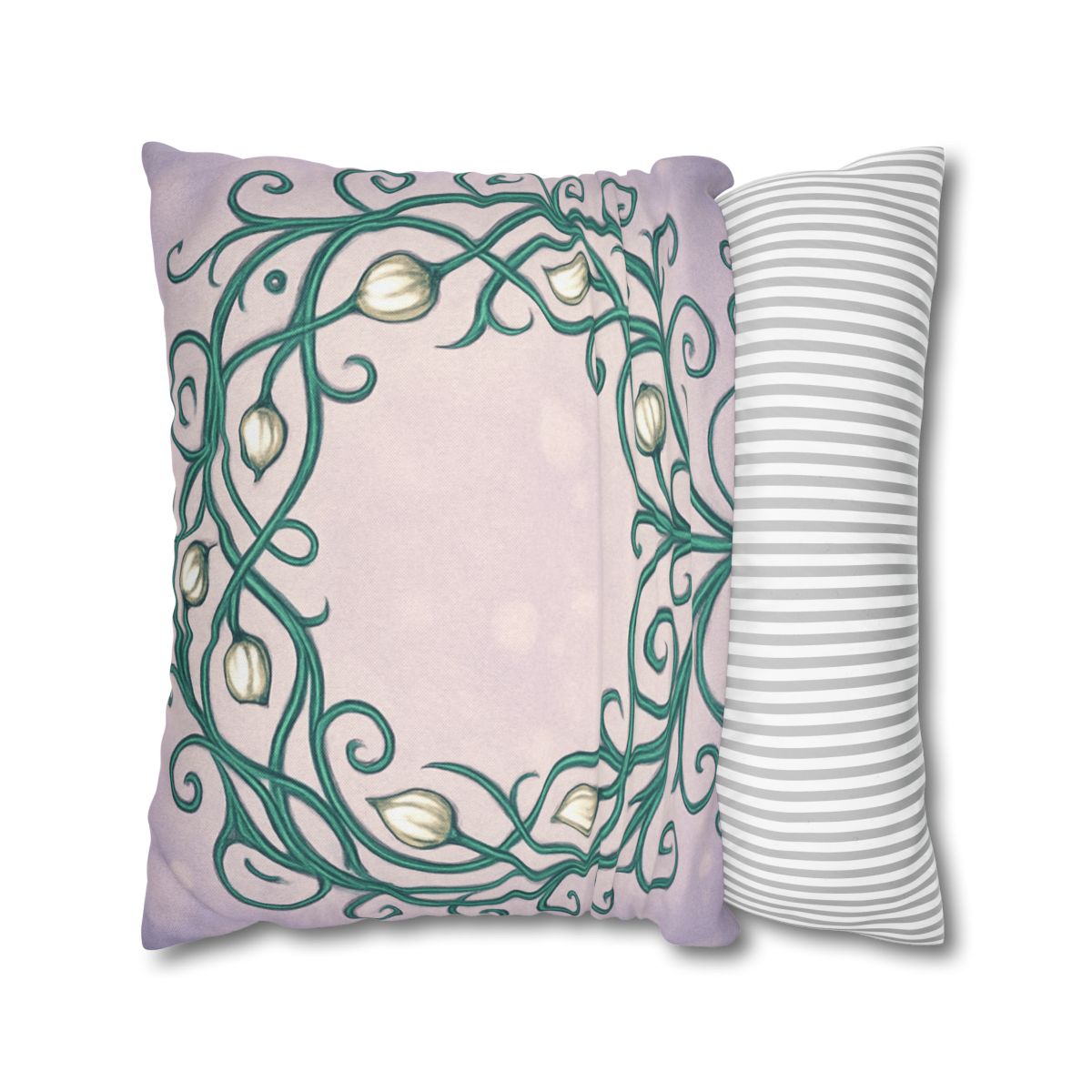 Vine Lattice Halo designer print pillow cases
