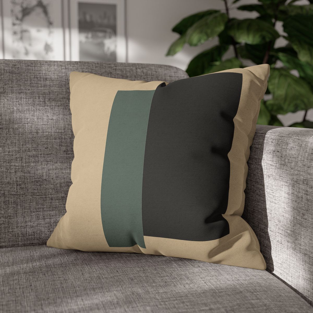 Offset Rectangle Pause stylish decorative pillowcases
