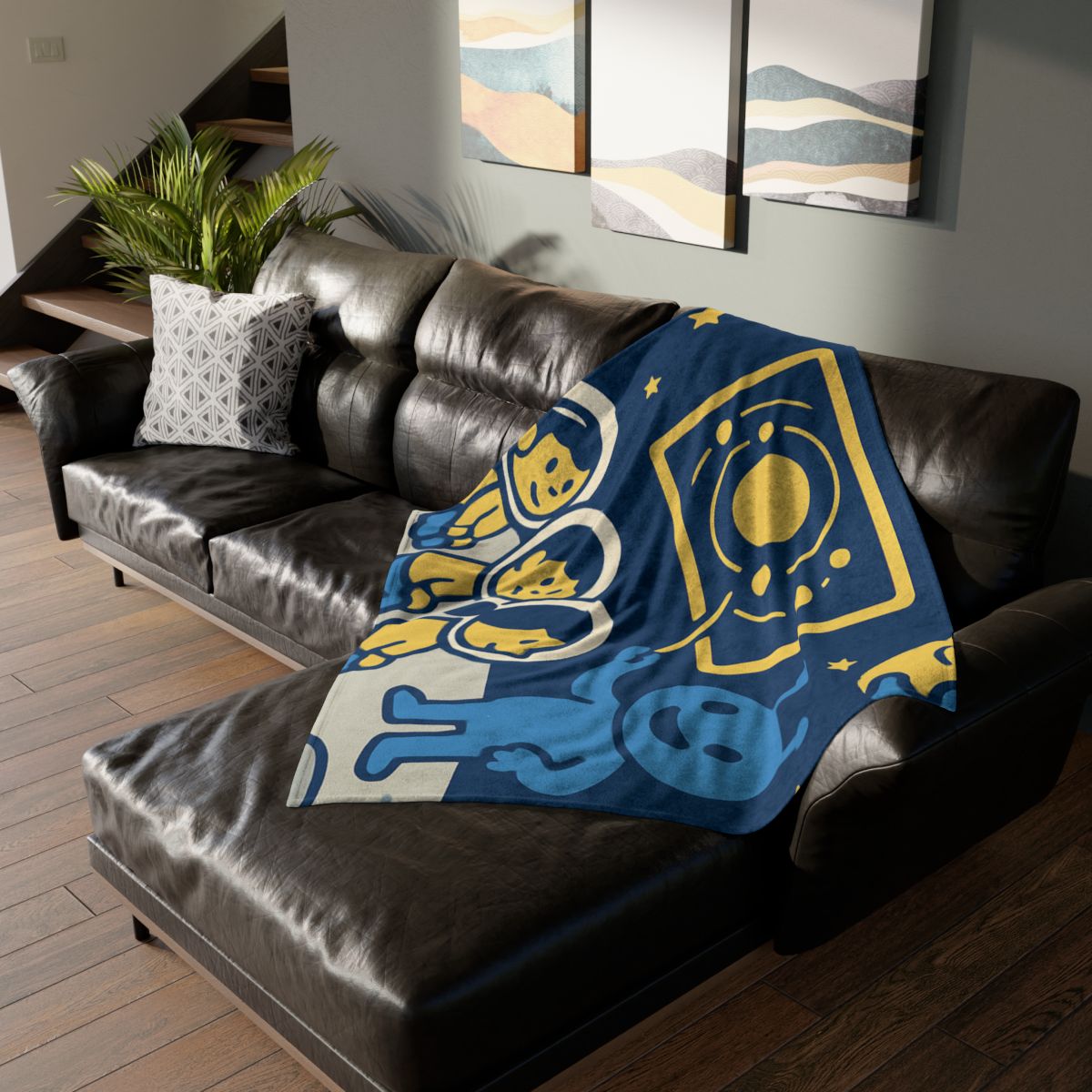 Celestial Classroom On The Moon unique gift blankets