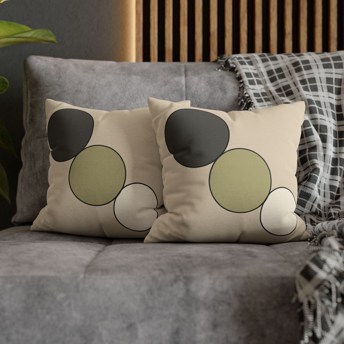 Staggered Trio Of Circles Harmony unique gift pillow cases
