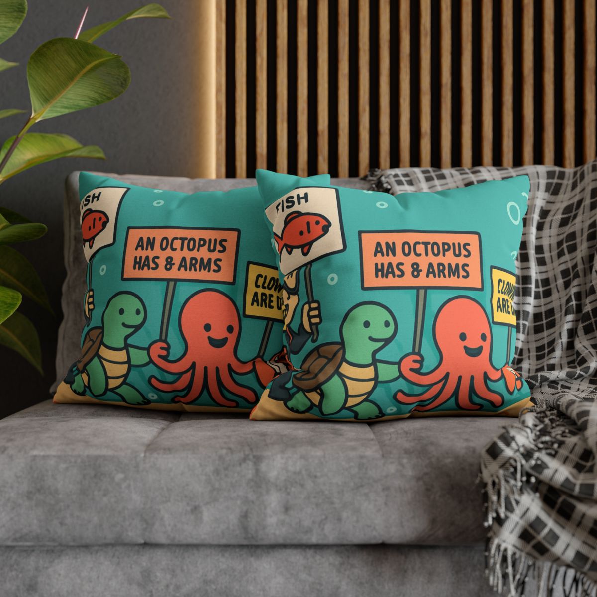 Coral Kingdom Science Parade custom pillow cases