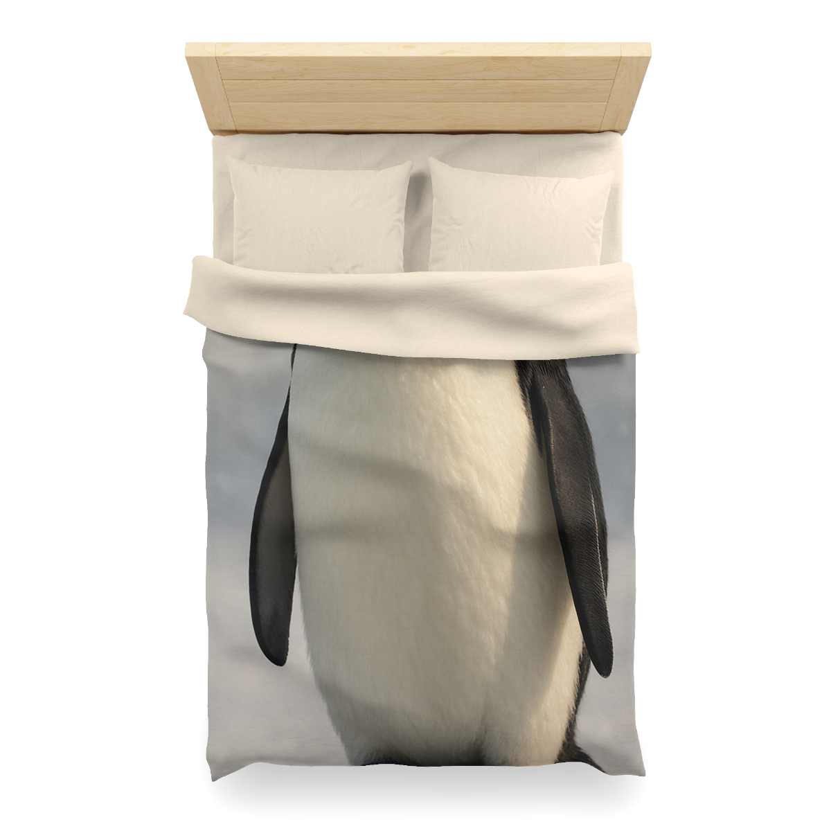 Frost Halo Emperor Penguin soft comforter duvets