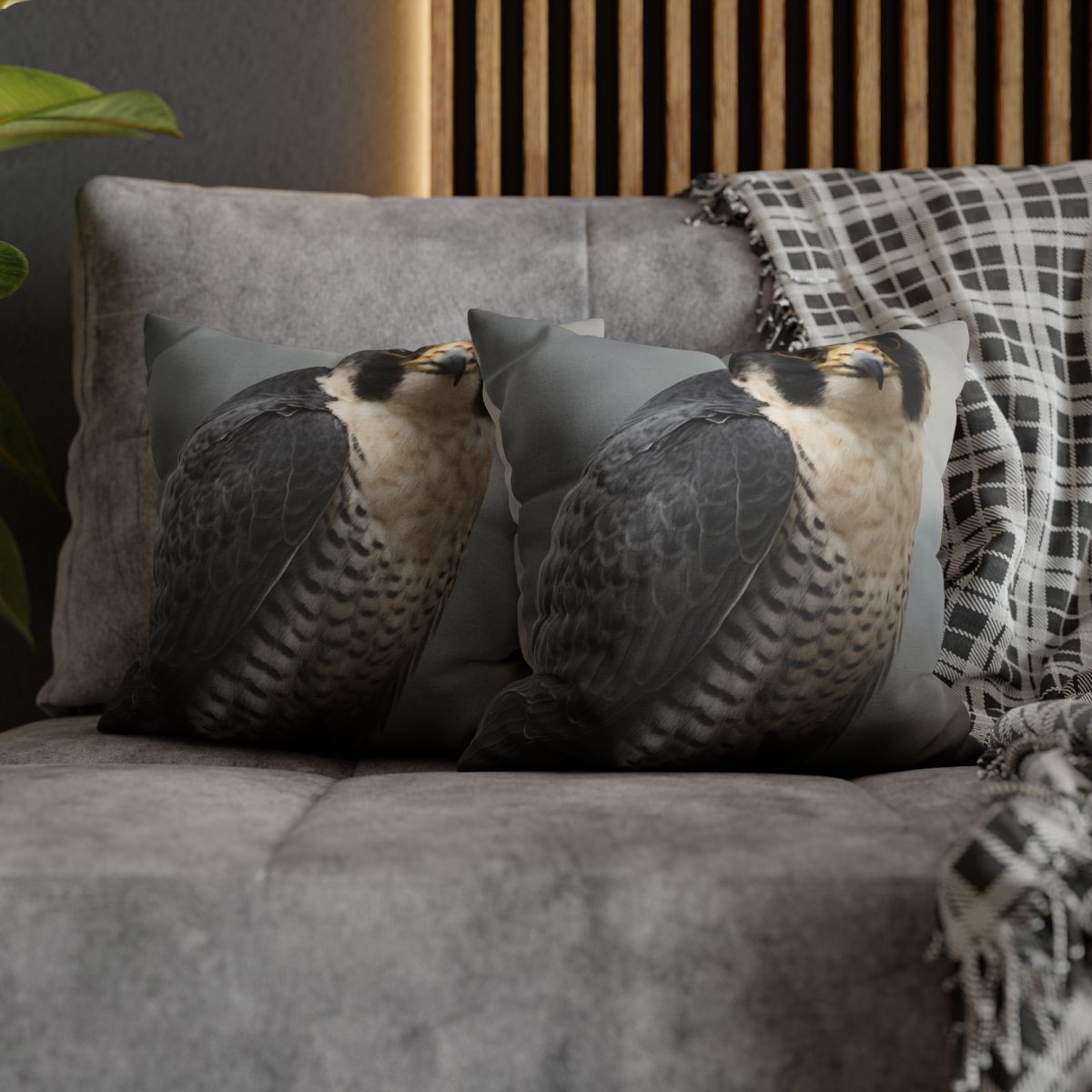 Starlit Focus Peregrine Falcon comfortable bedding pillow covers