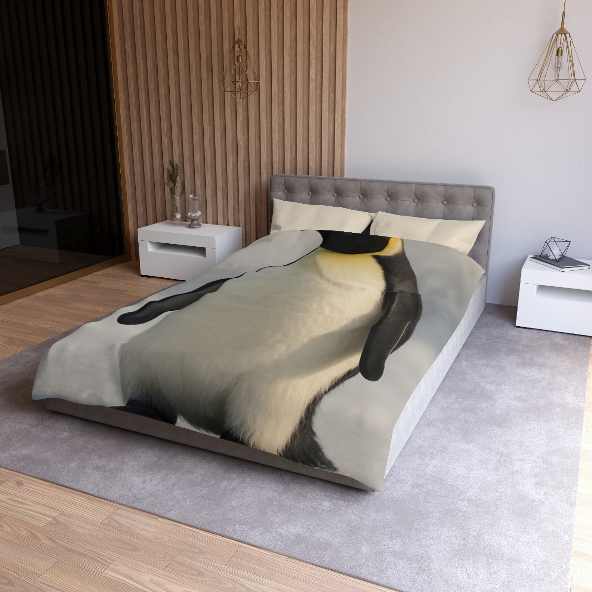 Frost Halo Emperor Penguin soft comforter duvets