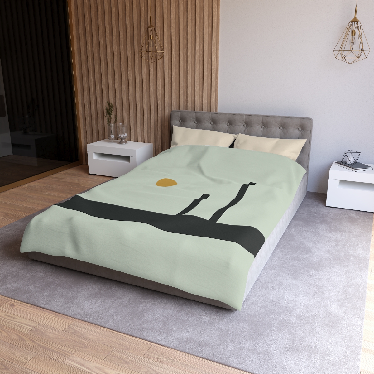 Low Horizon Bar And Twin Posts duvets for gifts