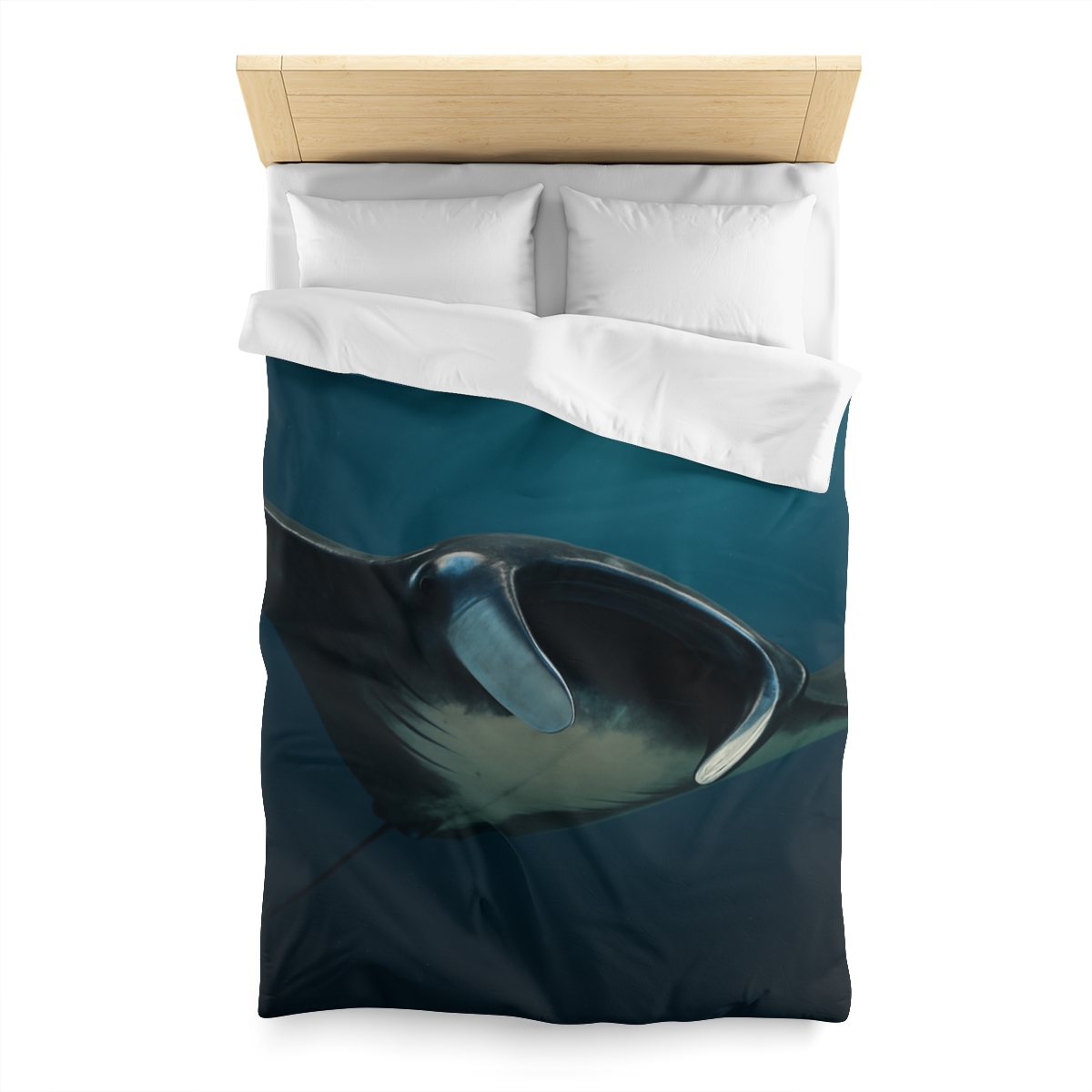 Starlit Glide Manta Ray stylish duvet covers