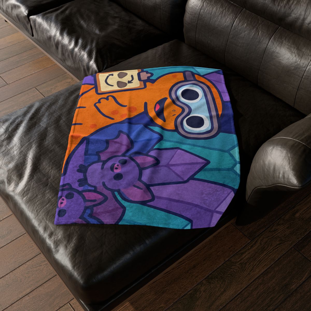 Crystal Cavern Salamander Science Team decorative home blankets