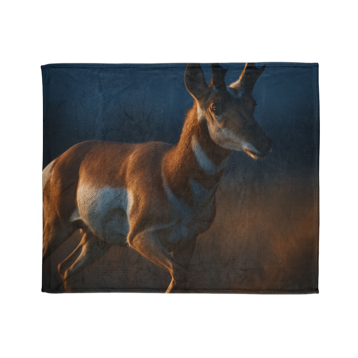 Moonlit Stride Pronghorn trendy patterned blankets