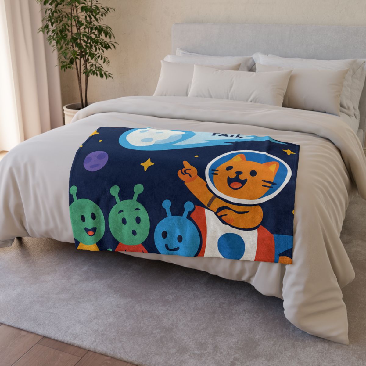 Comet Classroom With Captain Cat warm winter blankets