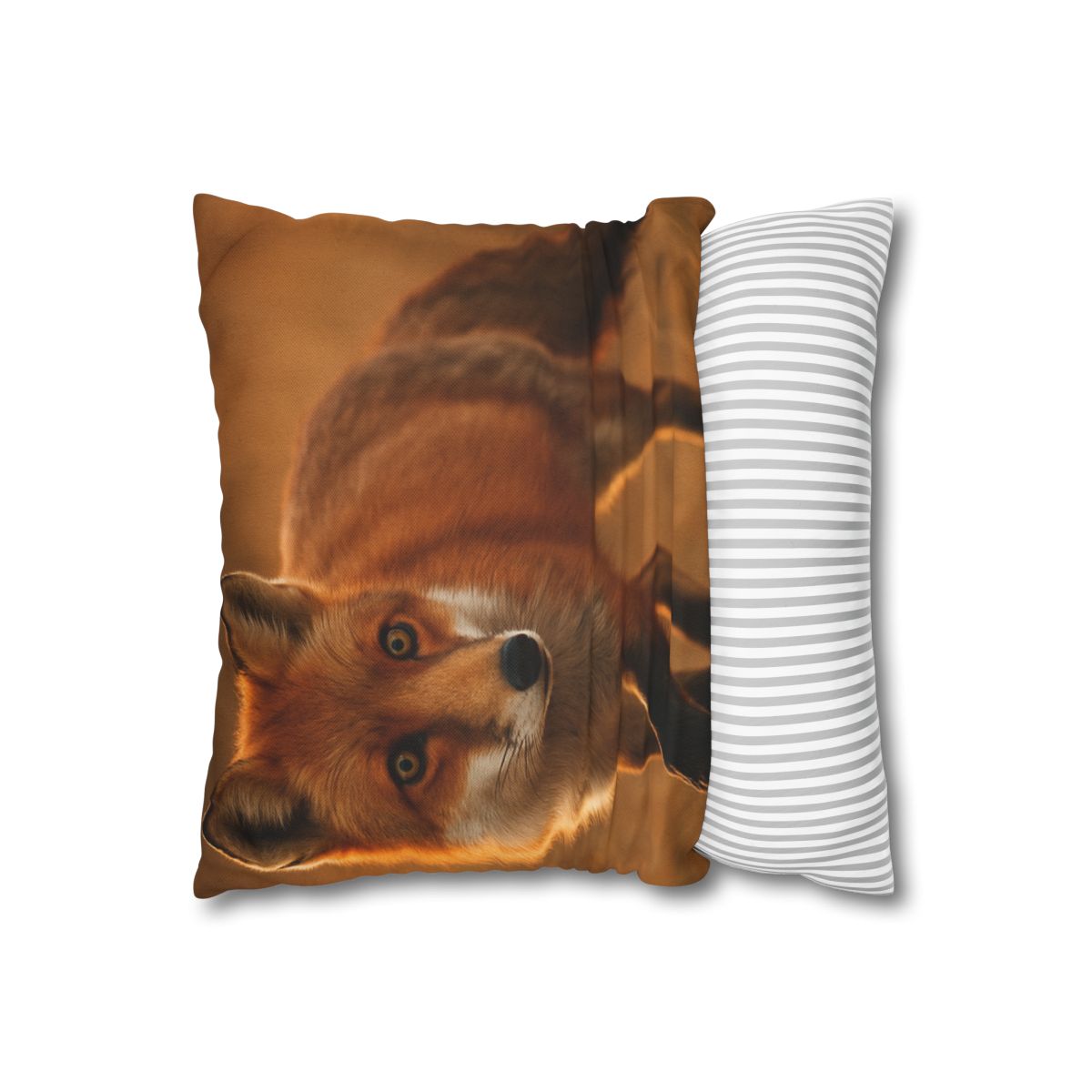 Crimson Whisper Red Fox trendy patterned pillow cases