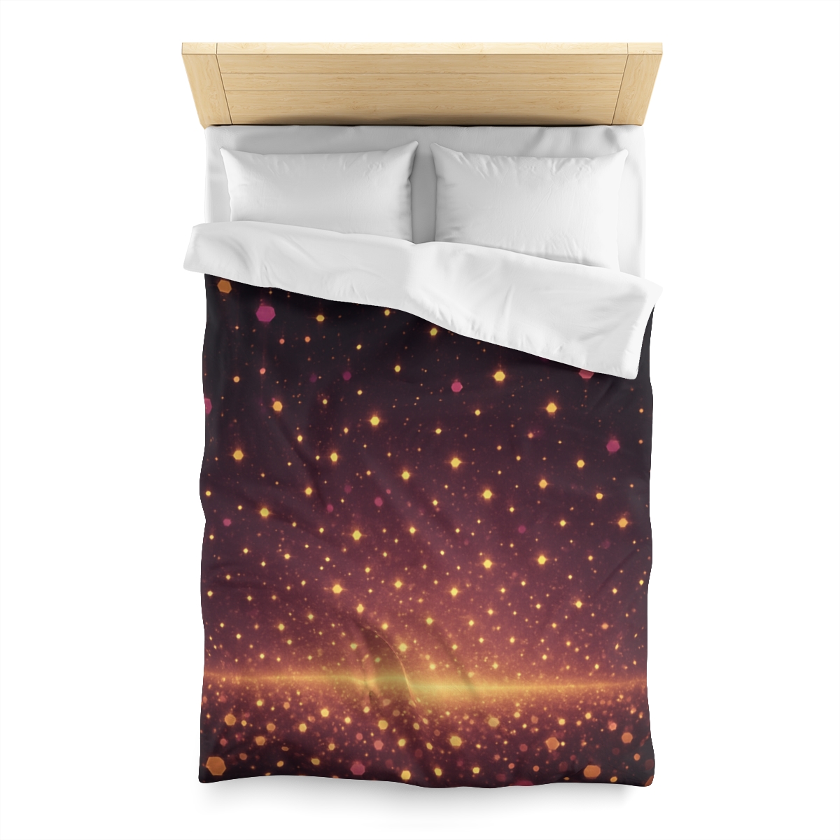 Photon Rain Mosaic designer printed duvets