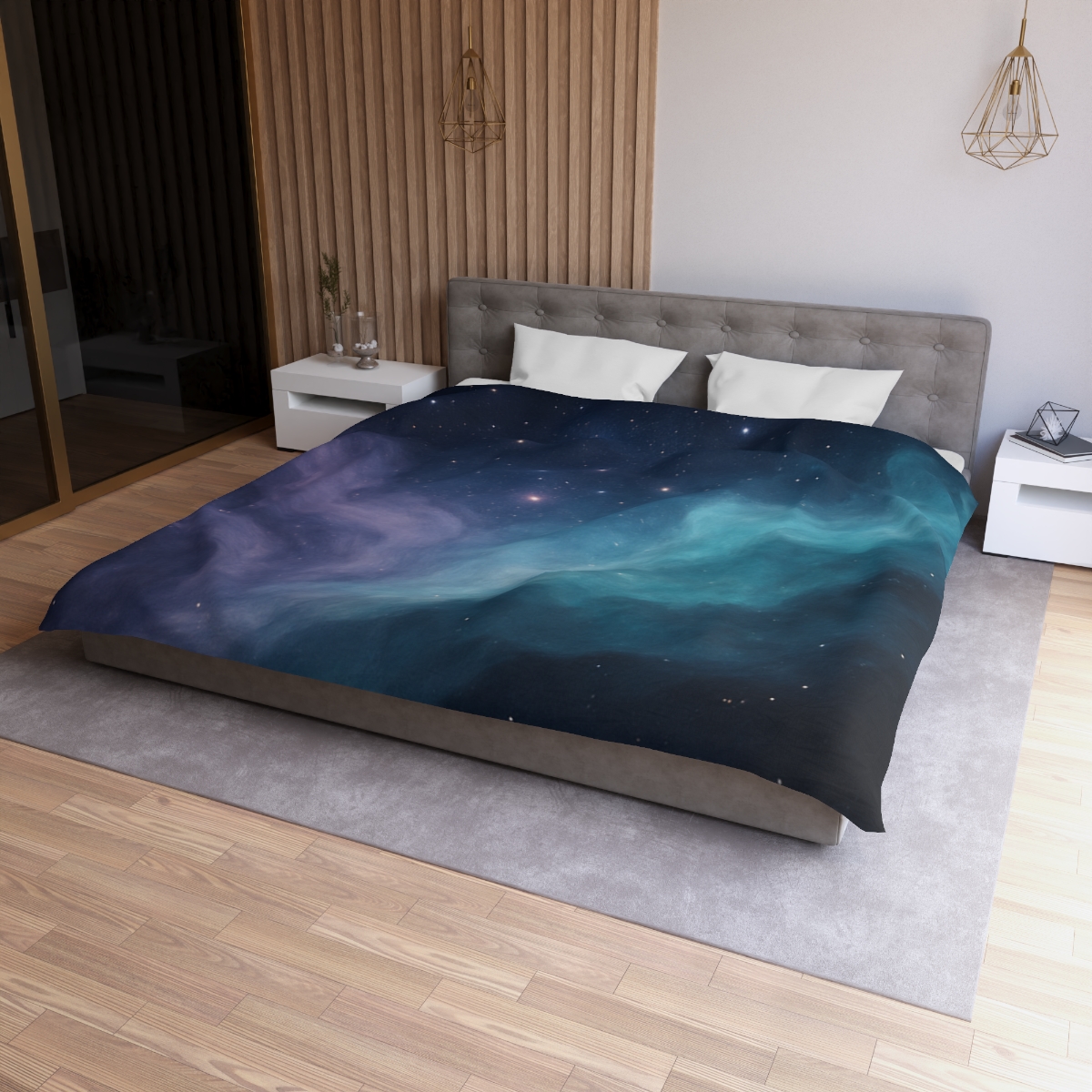 Luminous Nebula Tidal Surge trendy bedroom duvets