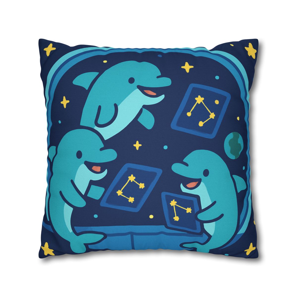 Cosmic Dolphin Classroom unique gift pillow cases
