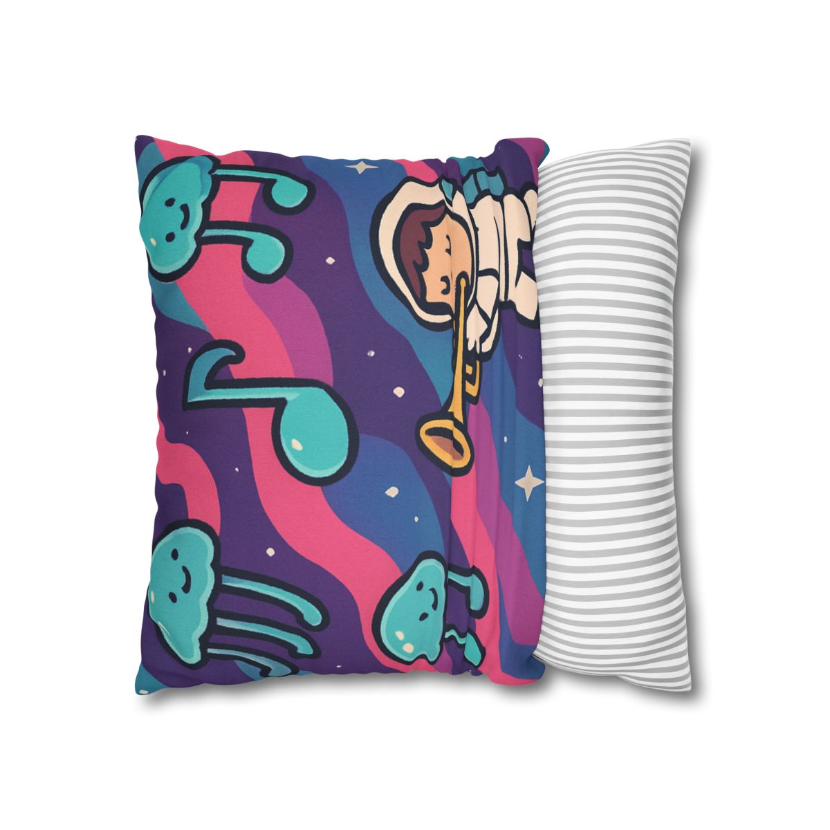Nebula Jellyfish Orchestra designer print pillow cases