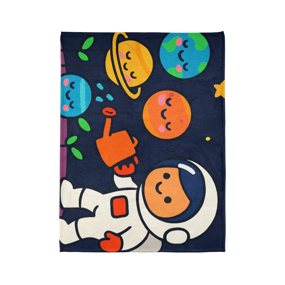 Galaxy Garden Of Friendly Planets warm winter blankets