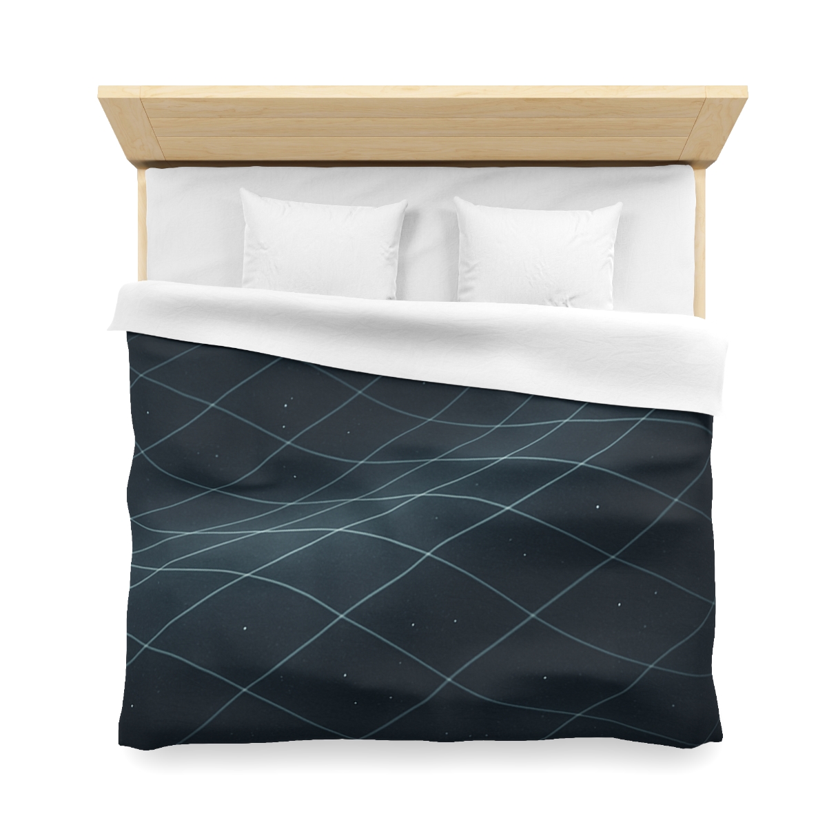 Gravity Tidal Lattice designer printed duvets