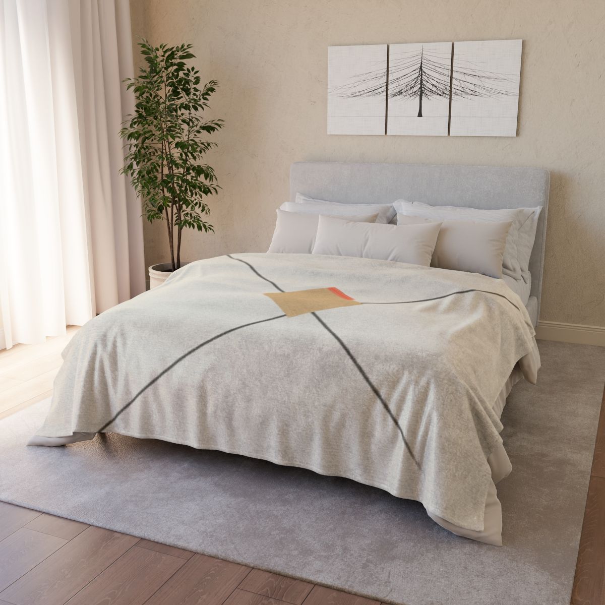 Diagonal Pair And Resting Square warm winter blankets