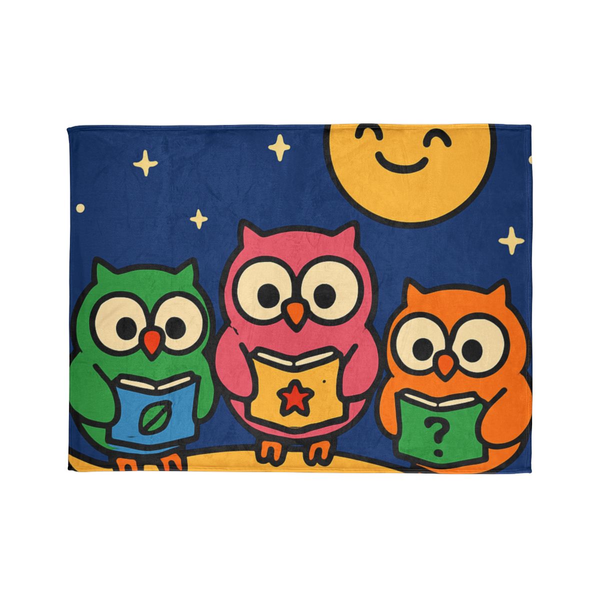Galaxy Garden Of Curious Owls stylish throw blankets