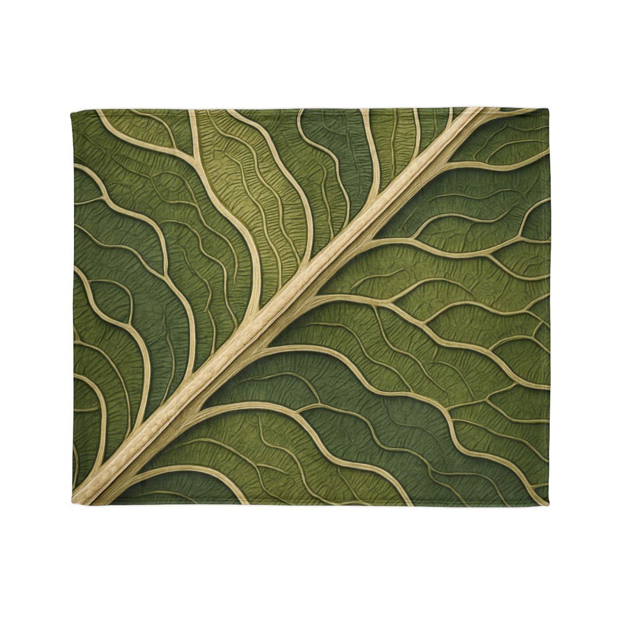 Leaf Vein Topography custom blankets