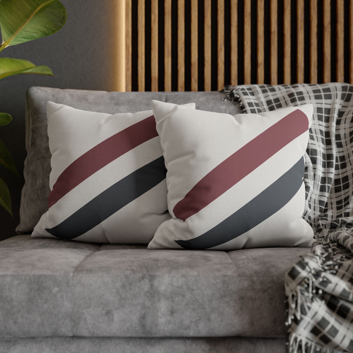 Diagonal Bar Pair personalized pillow covers