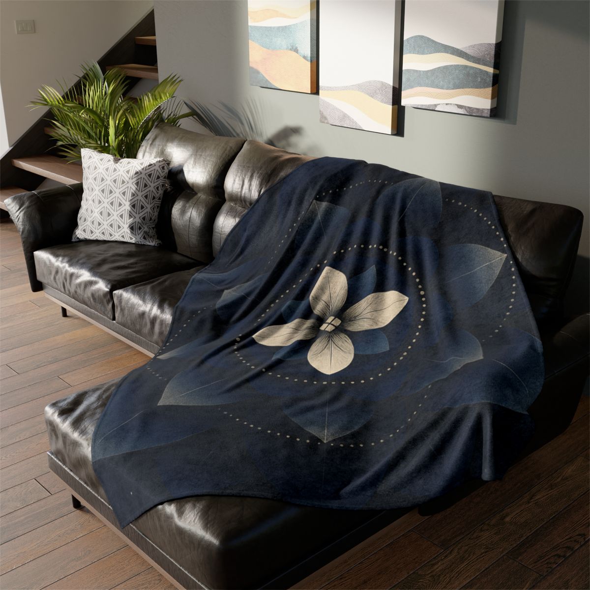 Petal Eclipse Mandala decorative home blankets