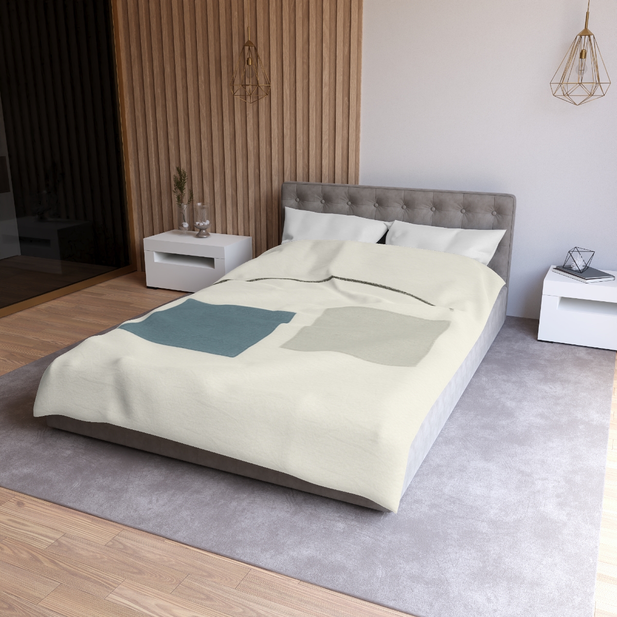 Low Arc Over Offset Squares stylish duvet covers