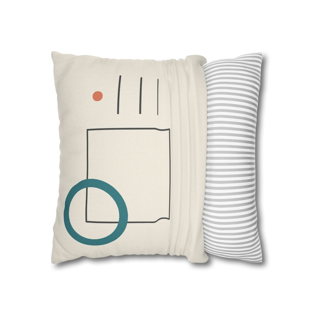 Open Frame With Drifted Ring soft cotton pillow cases