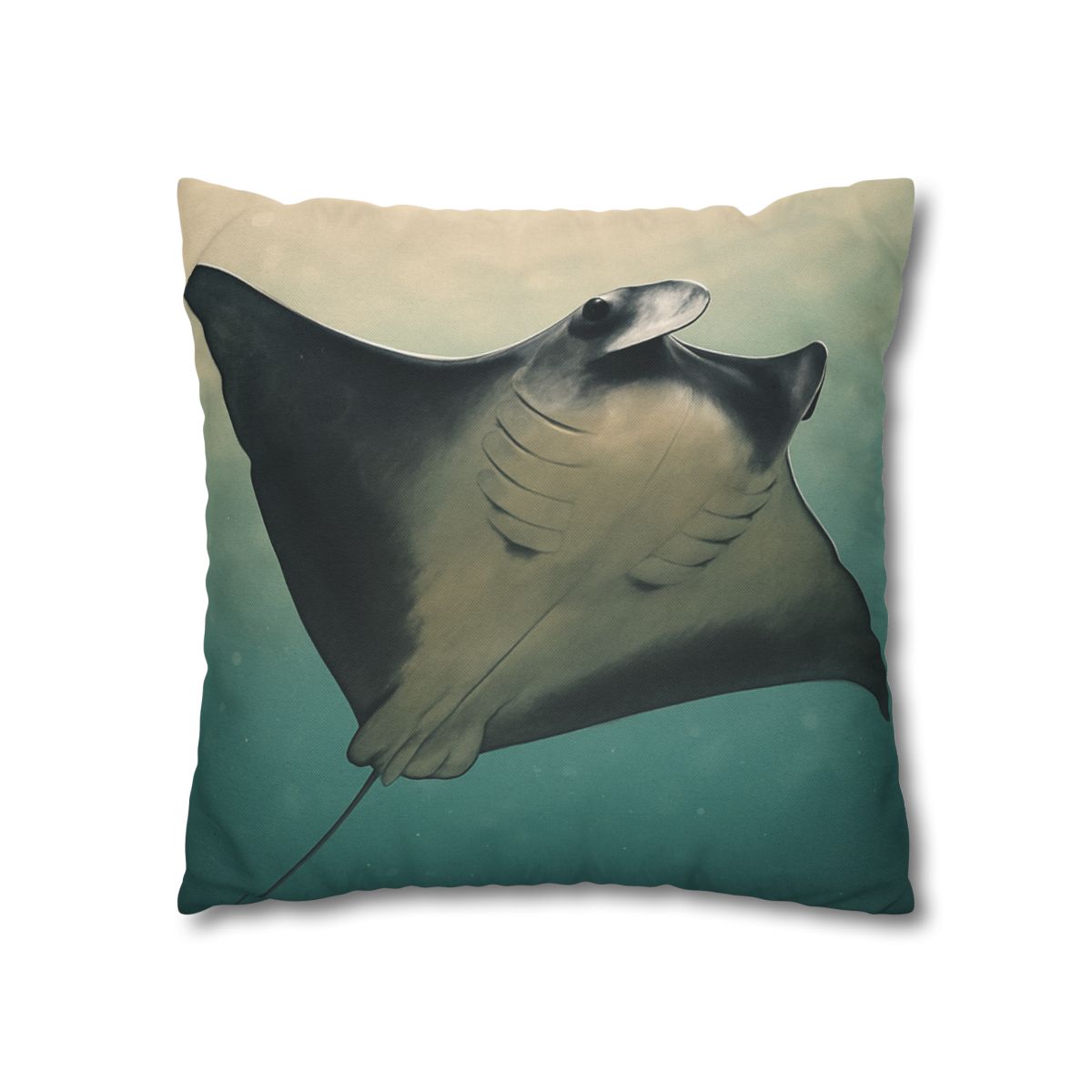 Velvet Current Manta Ray custom pillow cases
