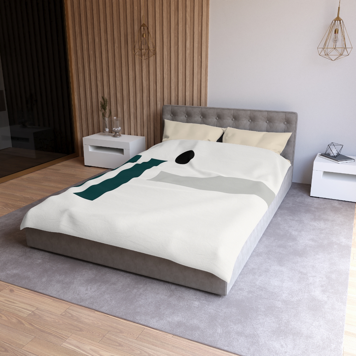 Silent Transit Rectangles personalized bedding duvets