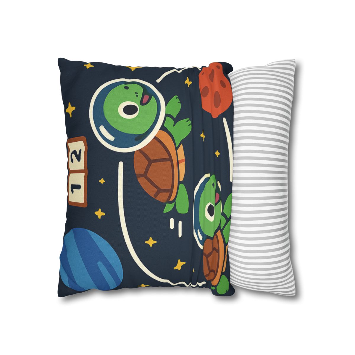 Time Dilation Turtle Race Across Star Track personalized pillow covers