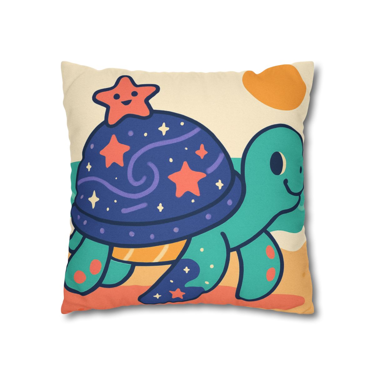Galactic Seashell Turtle custom pillow cases