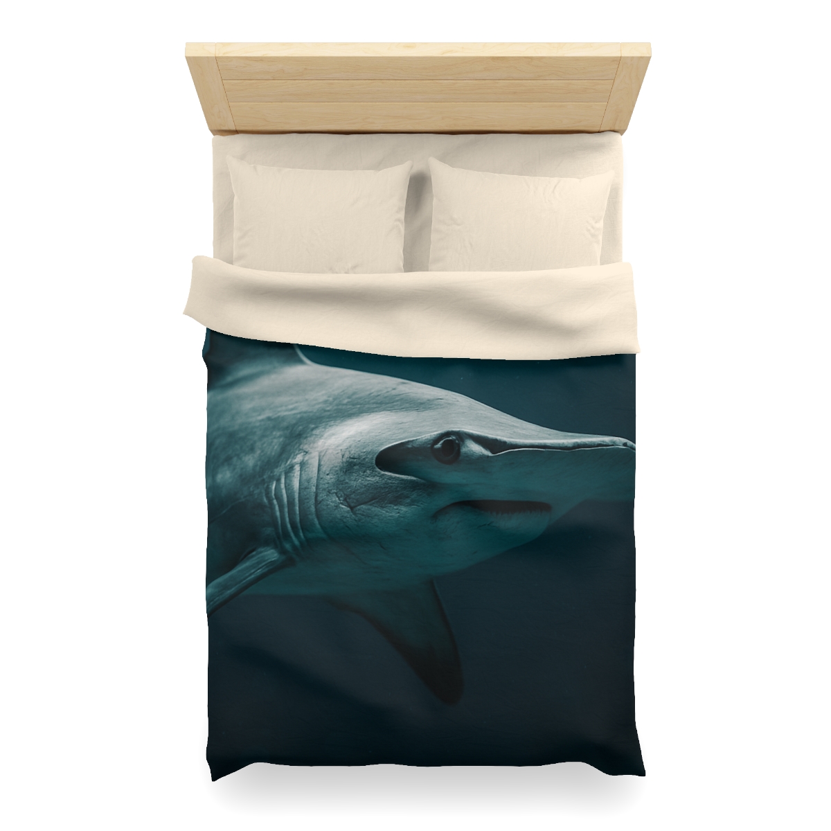 Midwater Silhouette Hammerhead Shark warm winter duvets