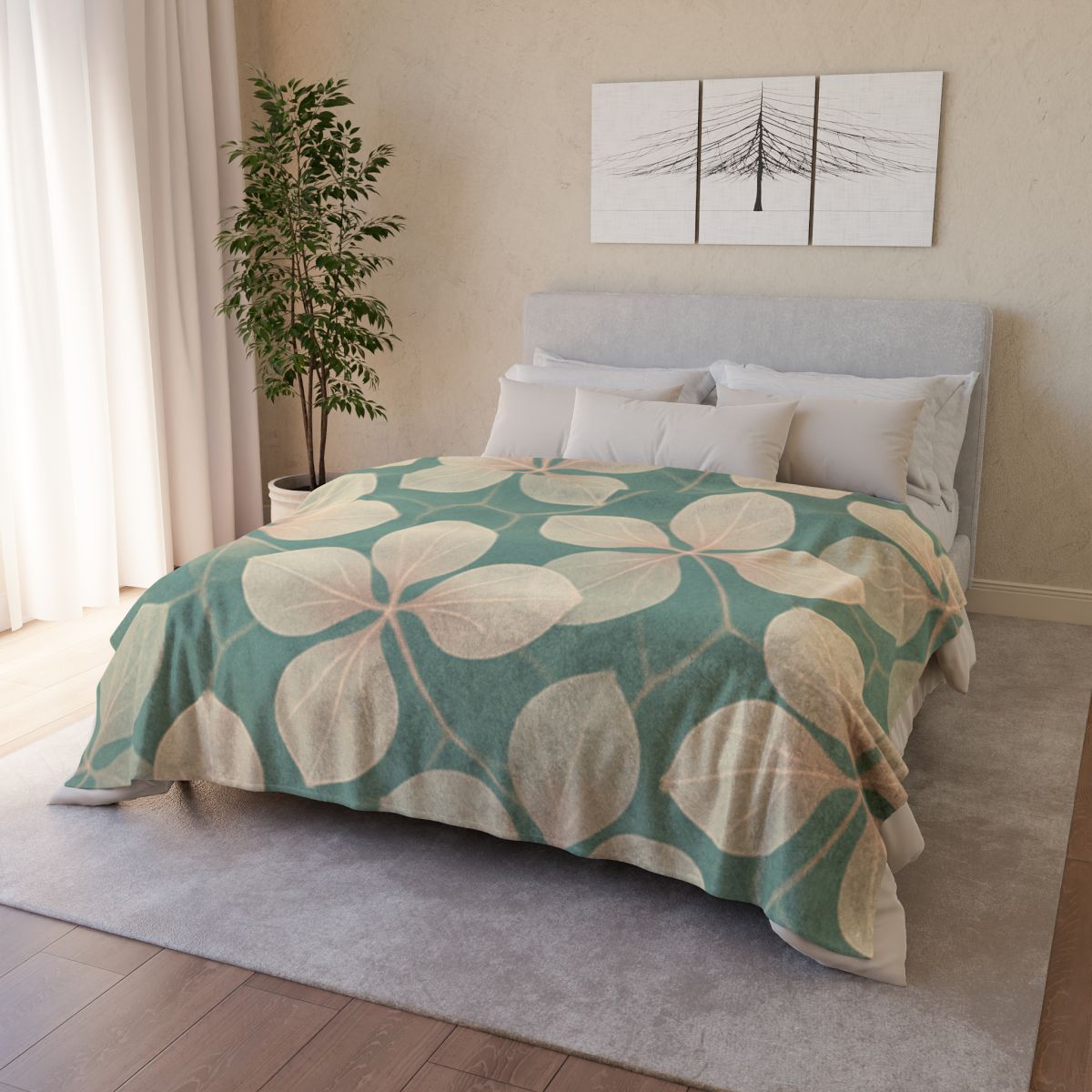 Petal Lattice Reverie decorative home blankets