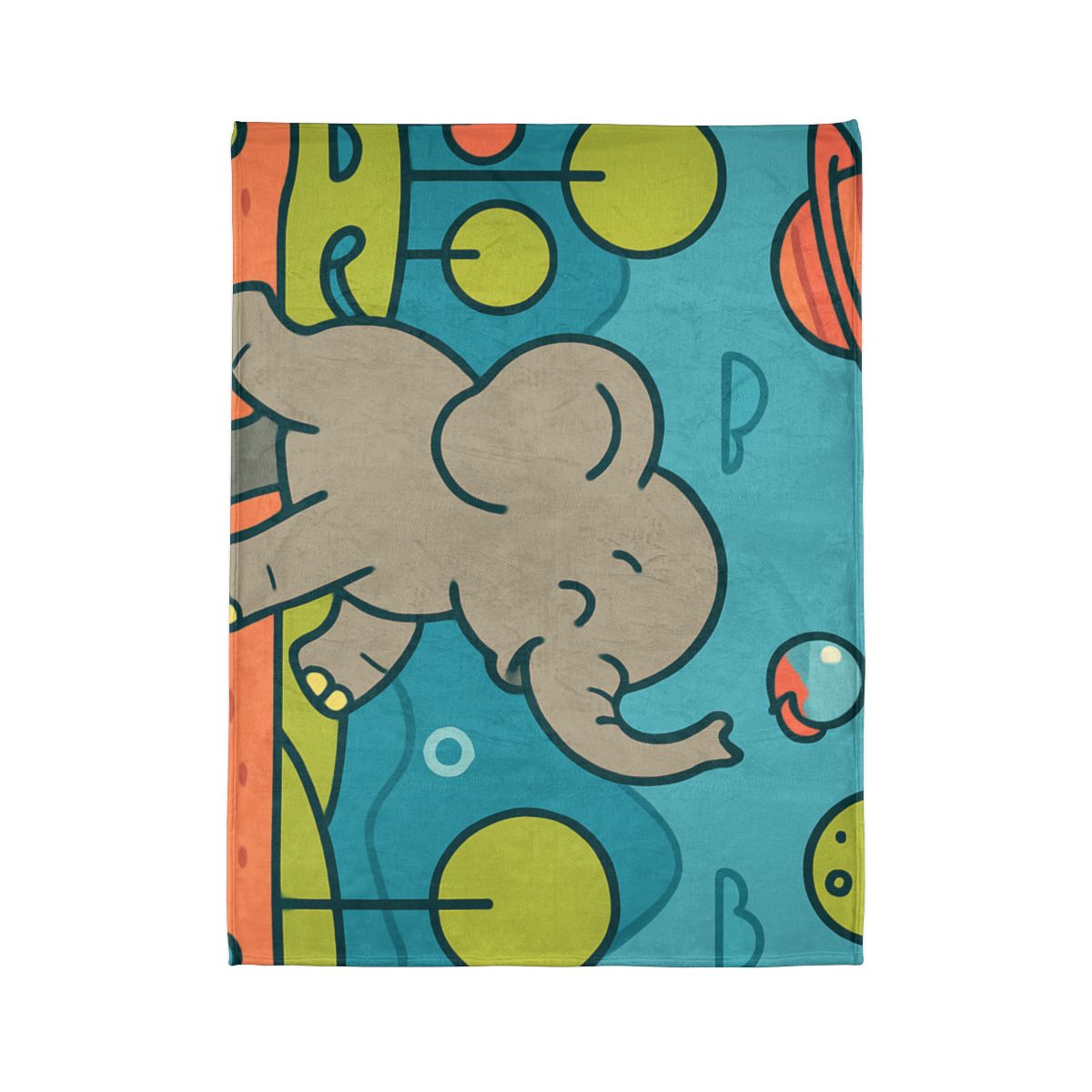 Astro Safari Elephant designer printed blankets
