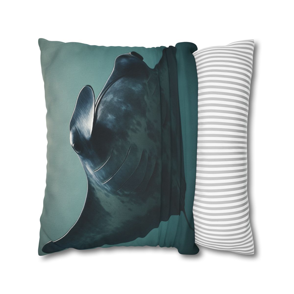 Nebula Glide Giant Manta Ray soft cotton pillow cases