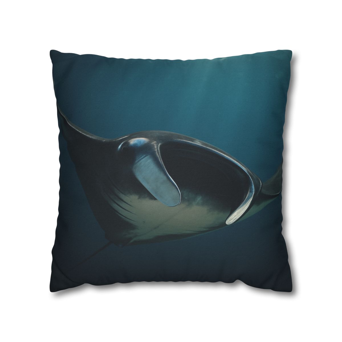 Starlit Glide Manta Ray soft cotton pillow cases