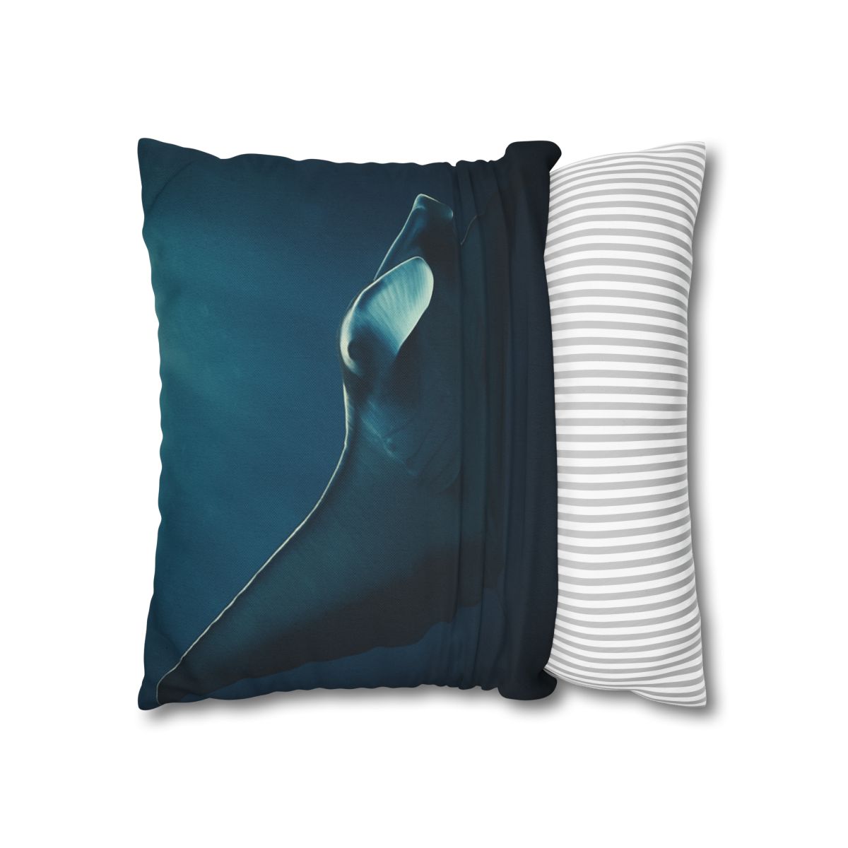 Starlit Glide Manta Ray stylish decorative pillowcases
