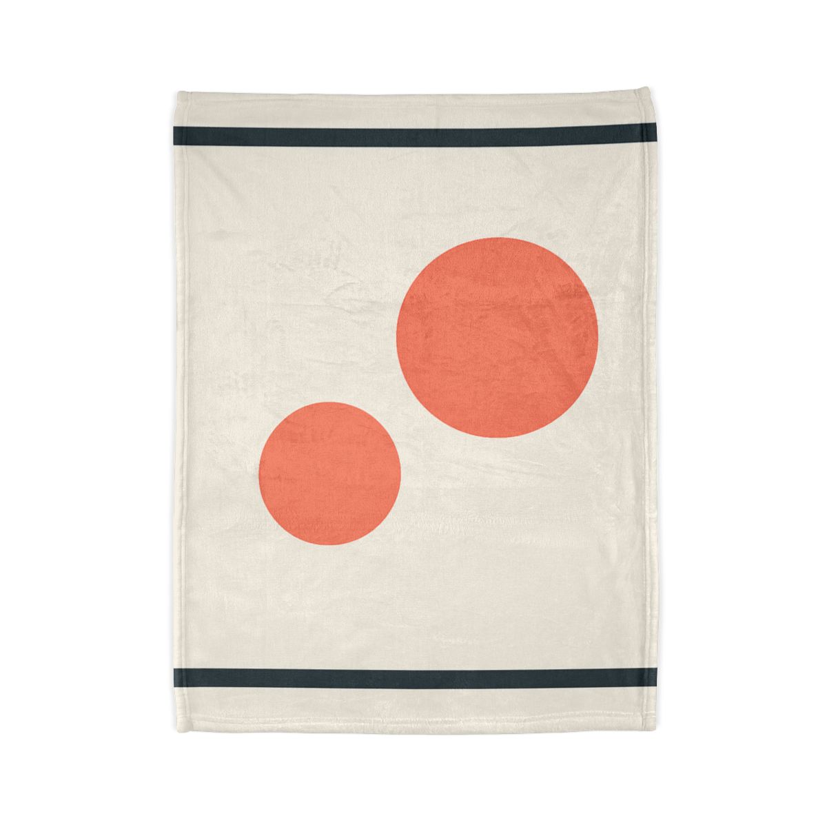 Asymmetric Frame Gap With Two Discs soft fleece blankets