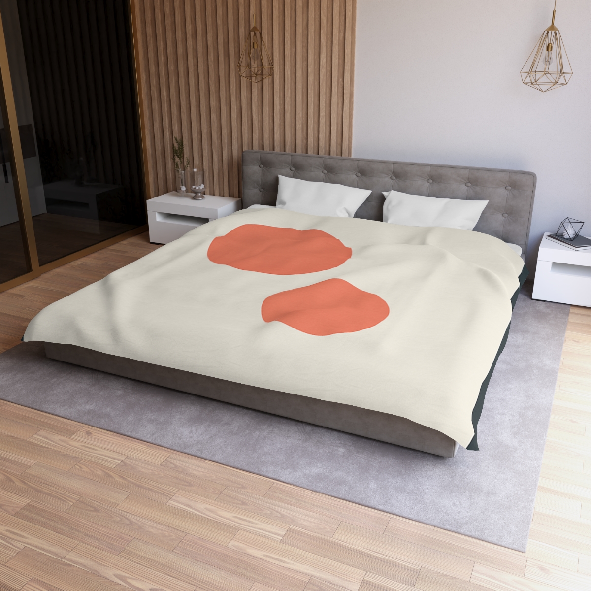 Asymmetric Frame Gap With Two Discs custom duvets