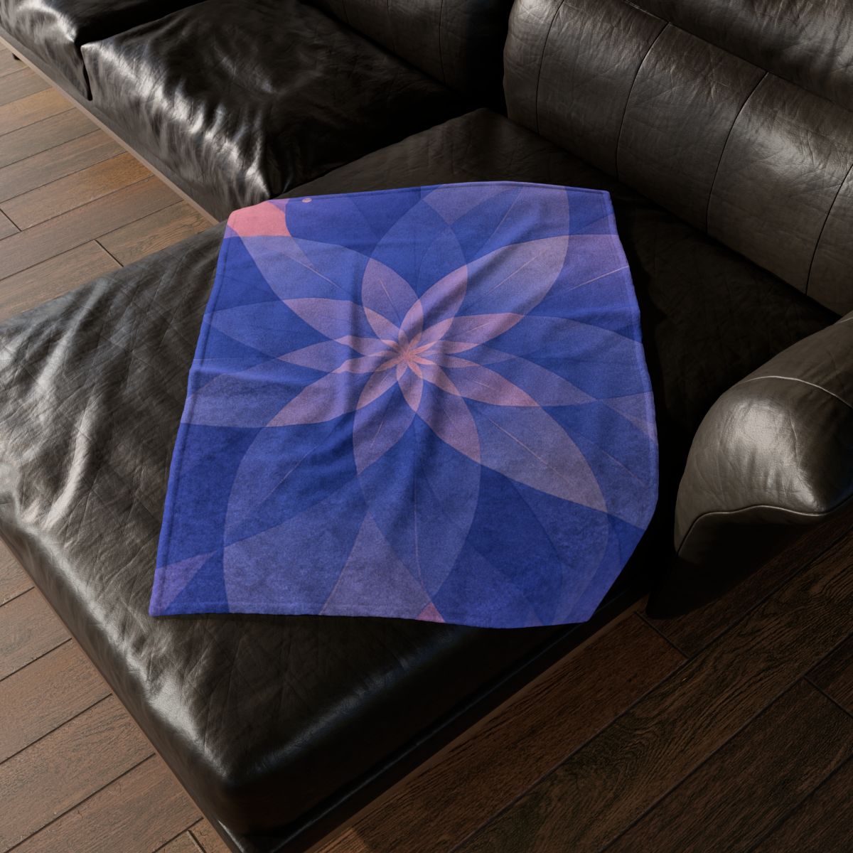Petal Prism Overlap soft fleece blankets