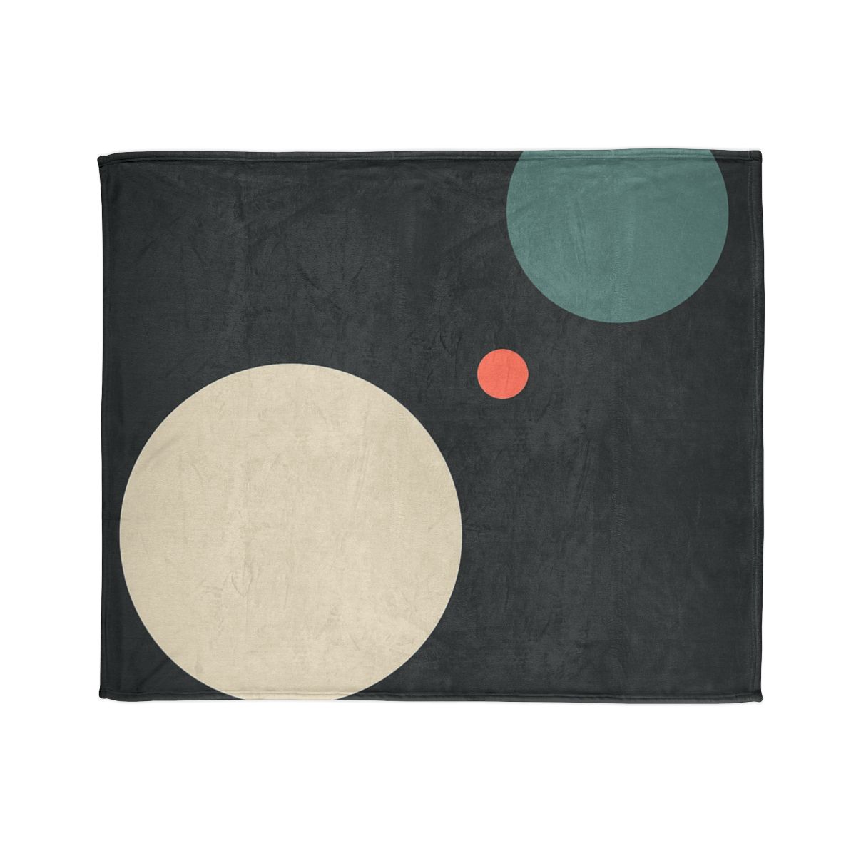 Quiet Orbit Of Three Circles designer printed blankets