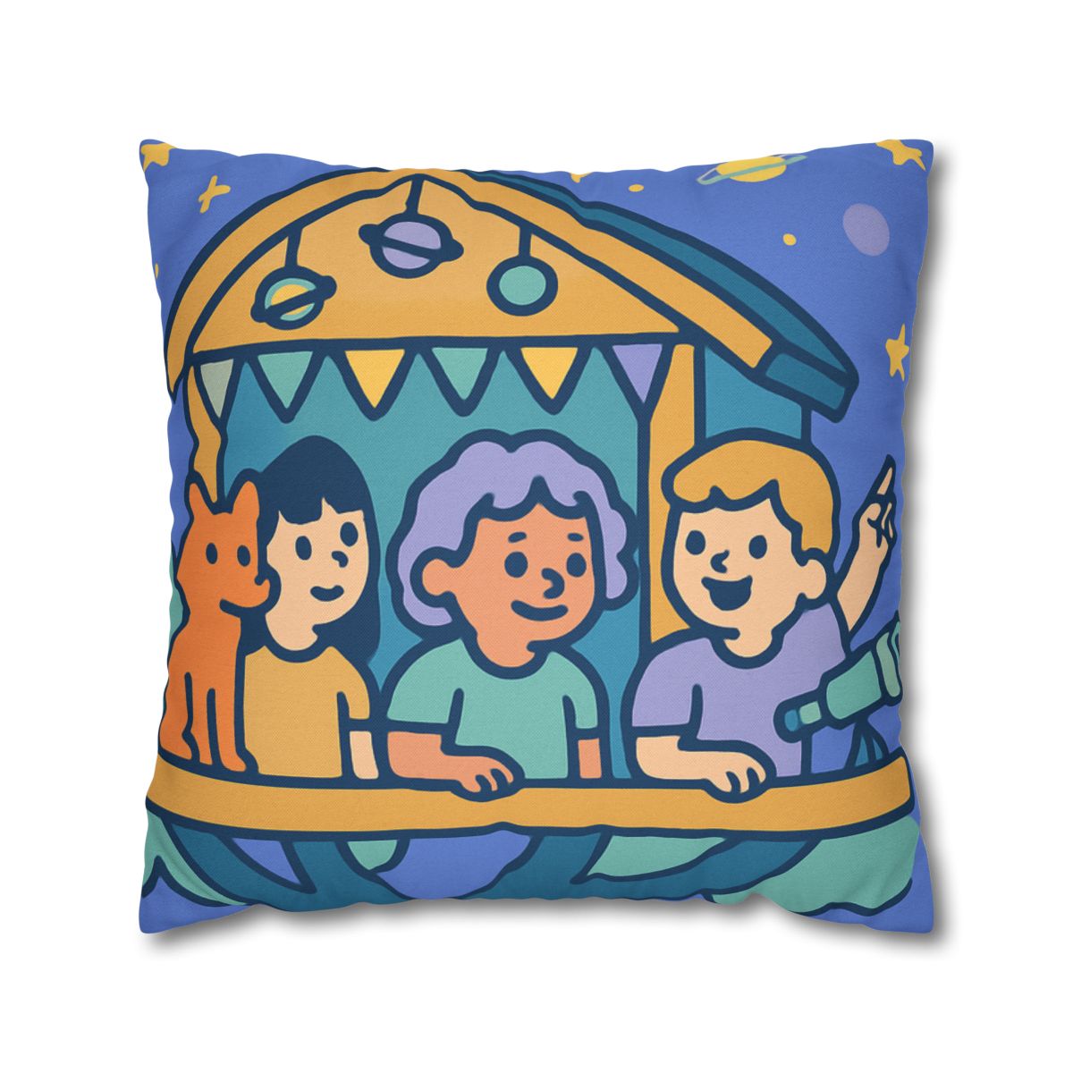 Galaxy Treehouse Explorers soft cotton pillow cases