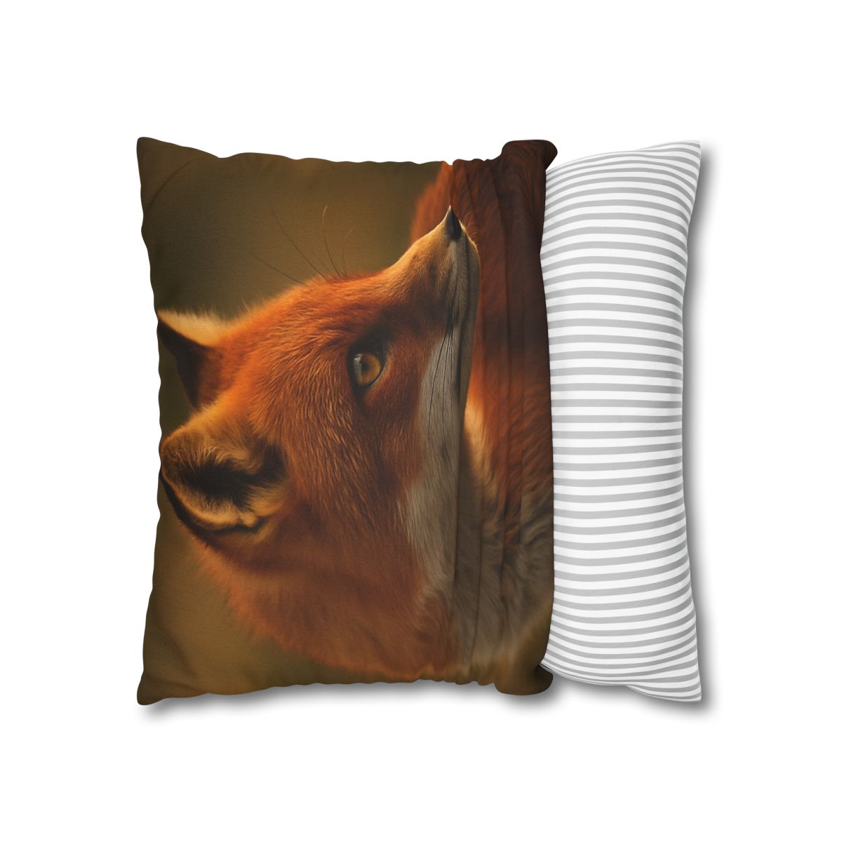 Crimson Whisper Red Fox trendy patterned pillow cases