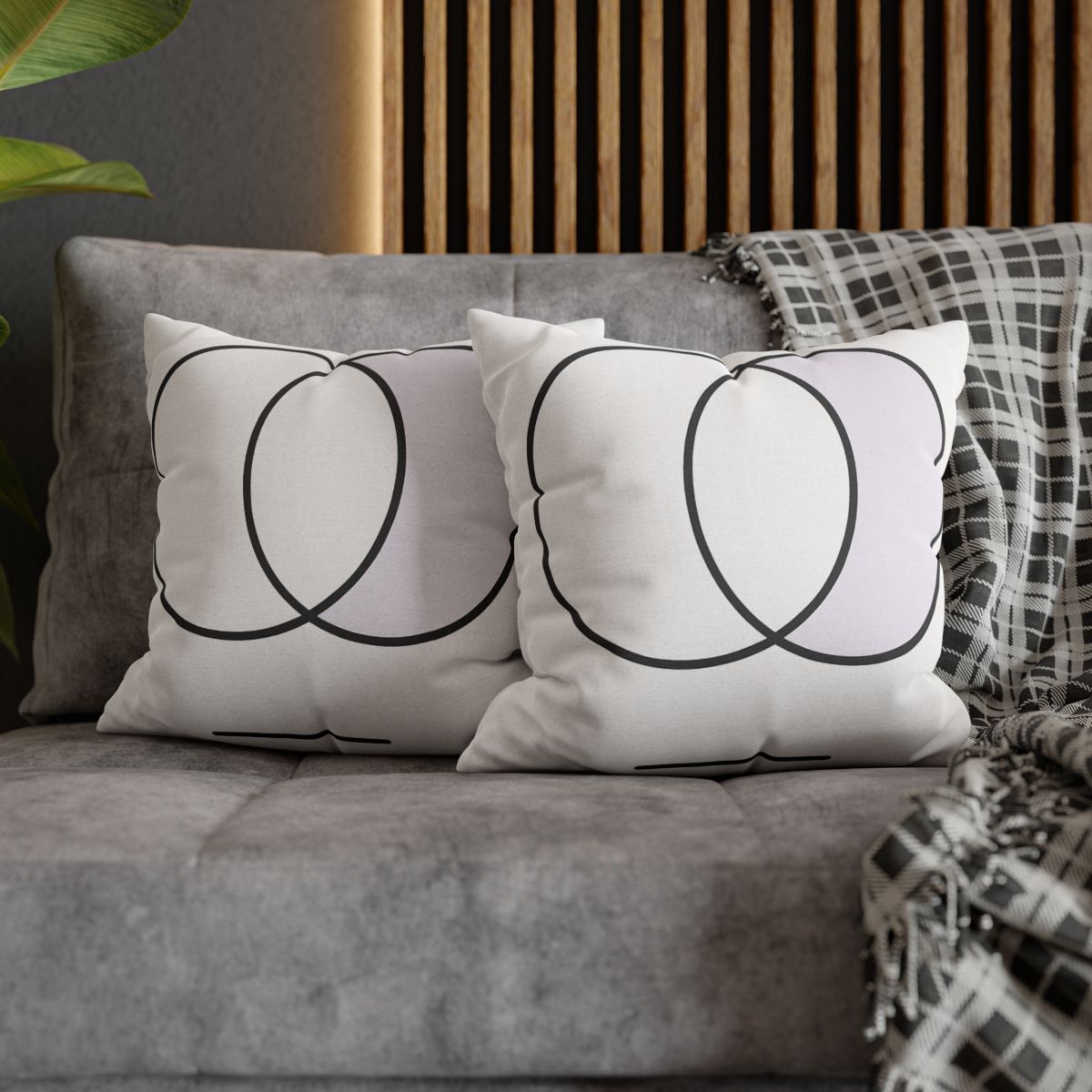 Quiet Eclipse Pairing designer print pillow cases