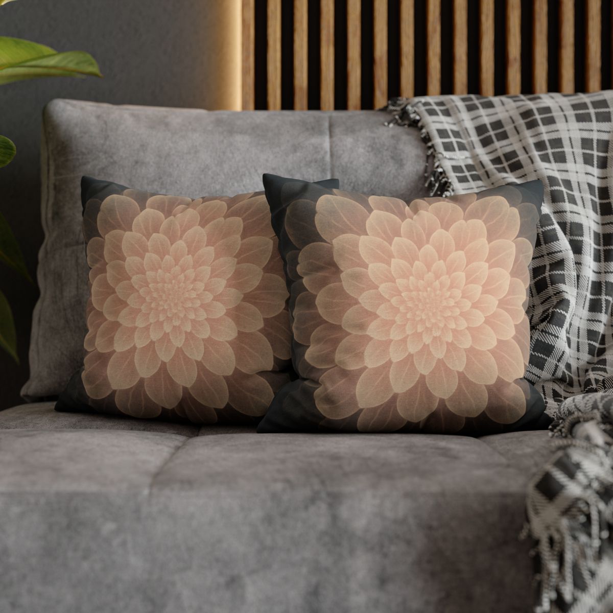 Petal Halo Fractals trendy patterned pillow cases