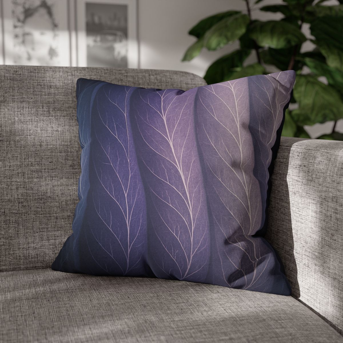 Leaf Vein Aurora Drapery stylish decorative pillowcases