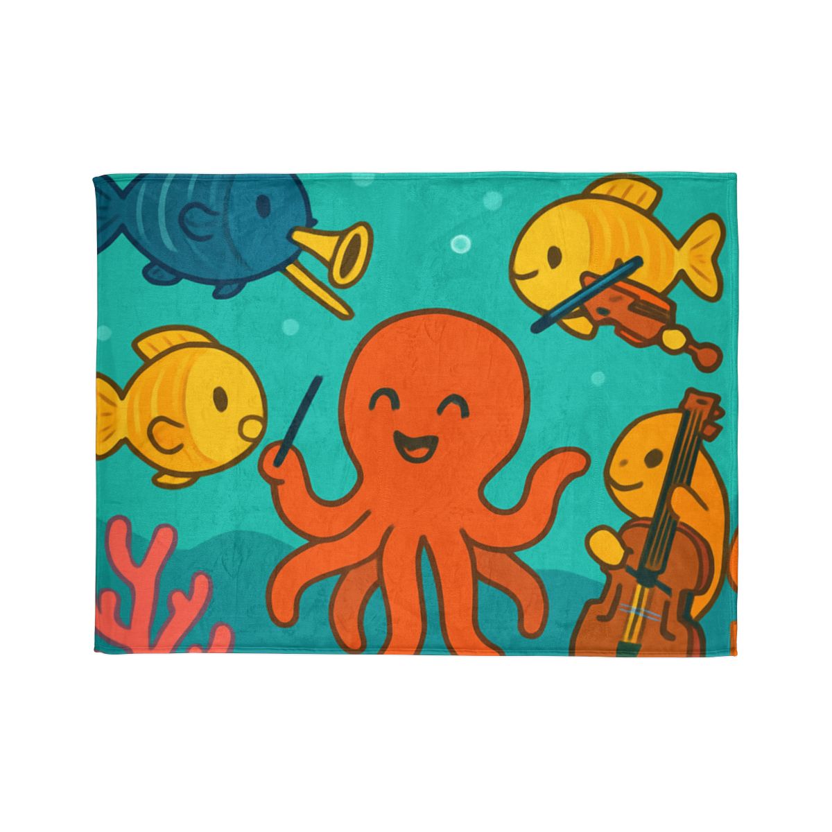 Coral Reef Orchestra trendy patterned blankets
