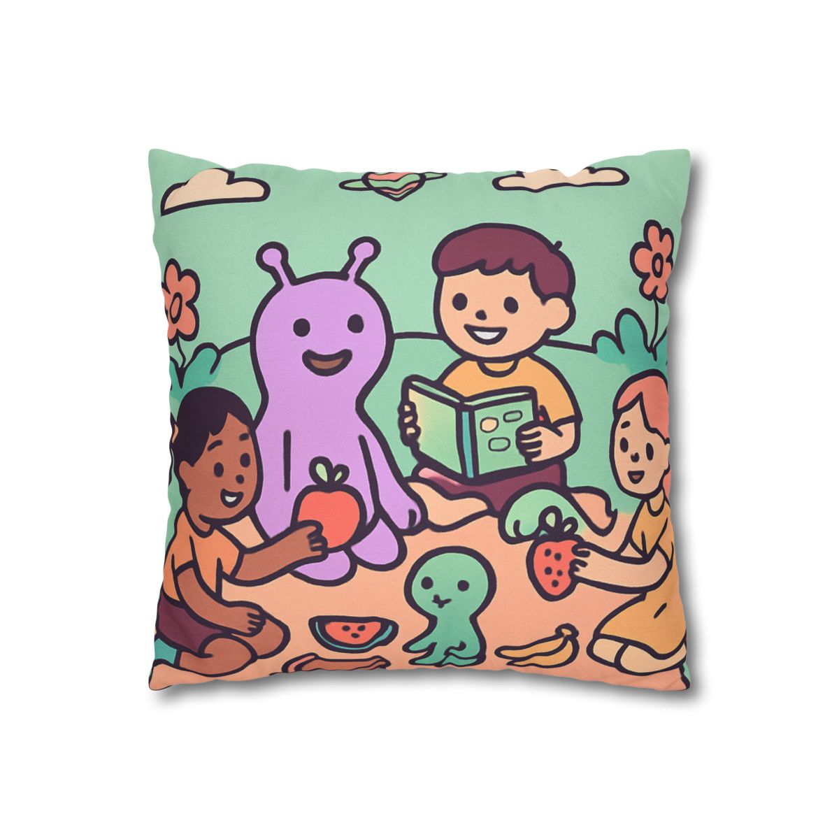 Galactic Garden Picnic stylish decorative pillowcases